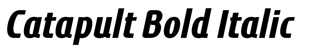 Catapult Bold Italic